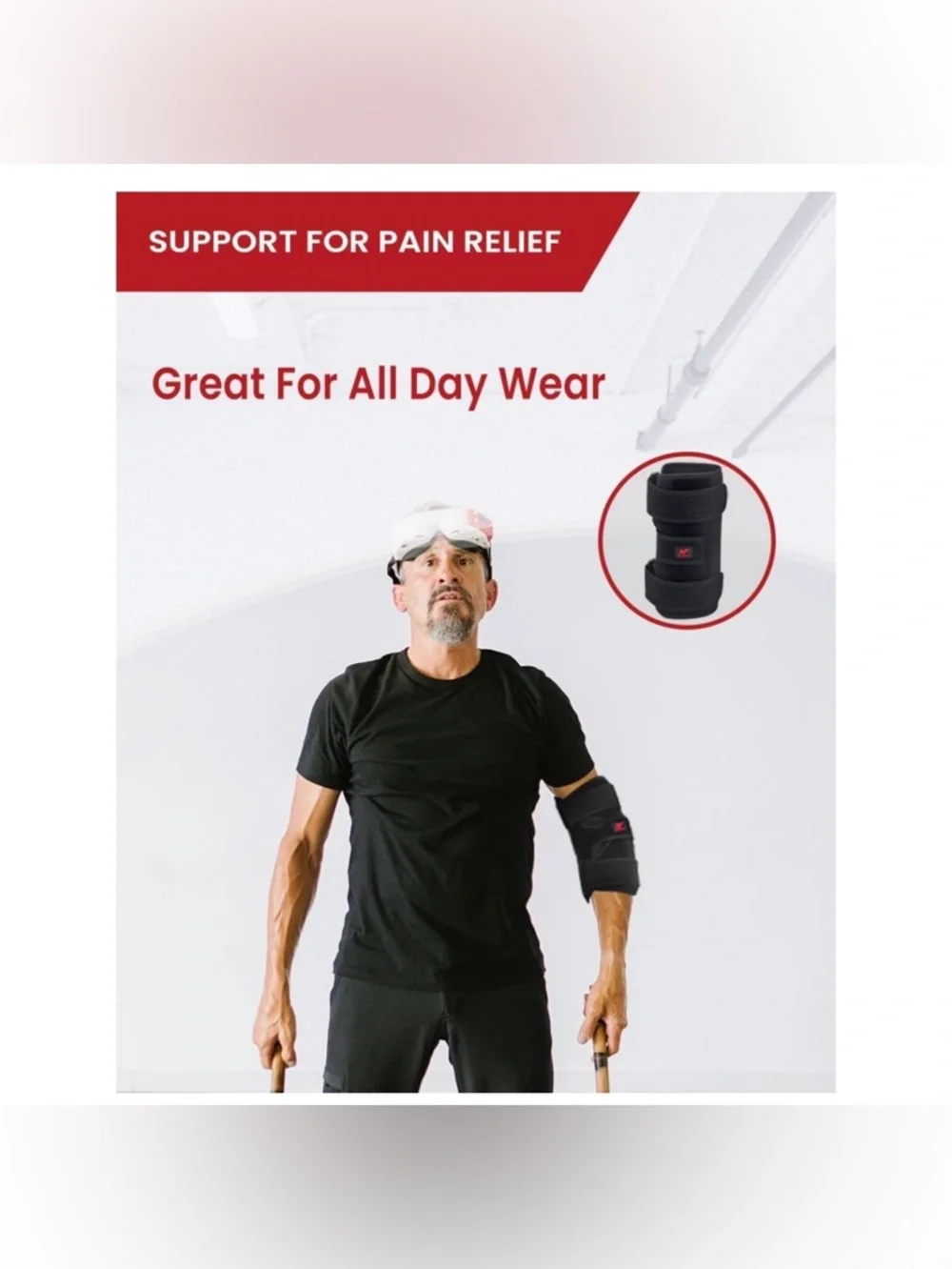 Adjustable Elbow Brace with Removable Splints - Support & Compression (M) - Picture 6 of 6